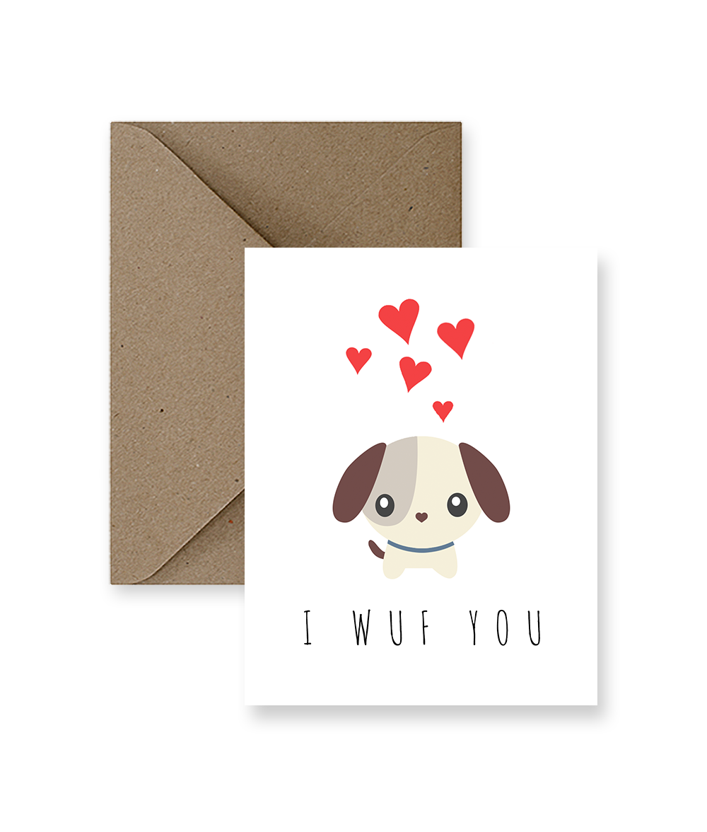I Wuf You Greeting Card I Wuf You Greeting Card
